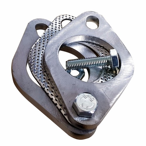 Universal exhaust flange and - exhaust,