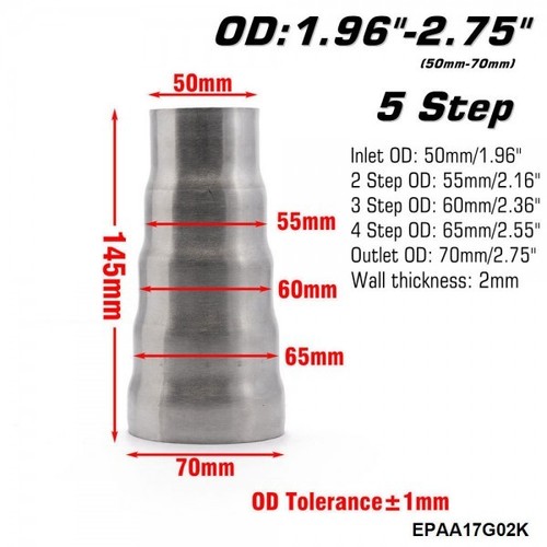Step exhaust reducer sleeve - step,